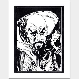 MING THE MERCILESS - Flash Gordon (Black and White) Posters and Art